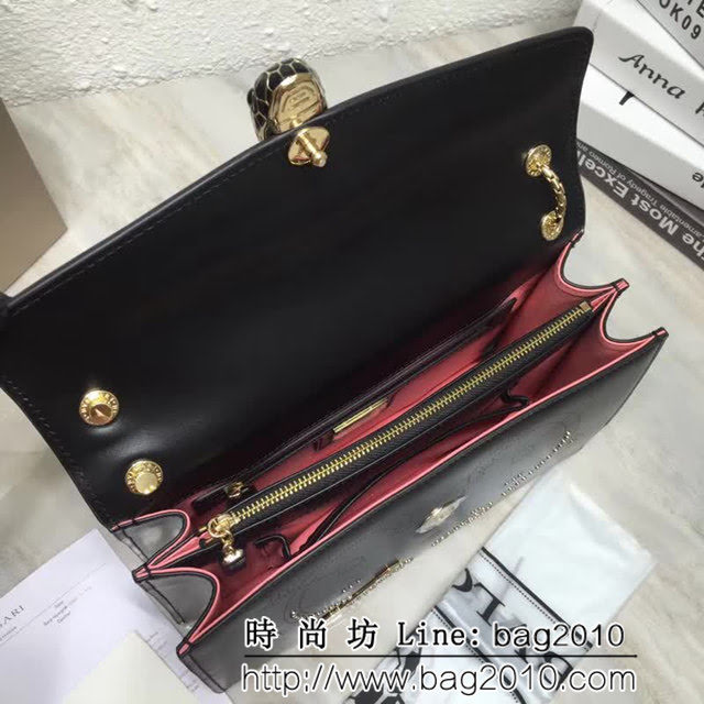 BVLGARI寶格麗 專櫃新品 Serpenti Forever系列 雙層蛇頭包 鏈條單肩斜挎包 B285887 FYD1076